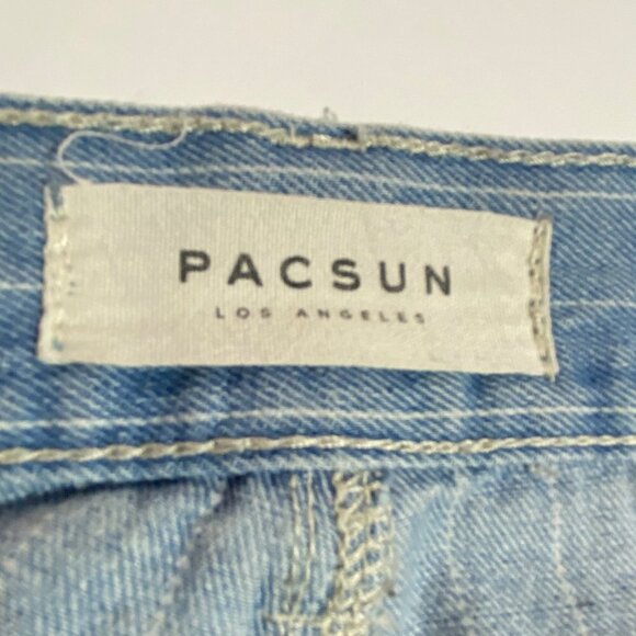 Pacsun Striped Mom Jeans Blue and White Size 26 - Picture 5 of 11